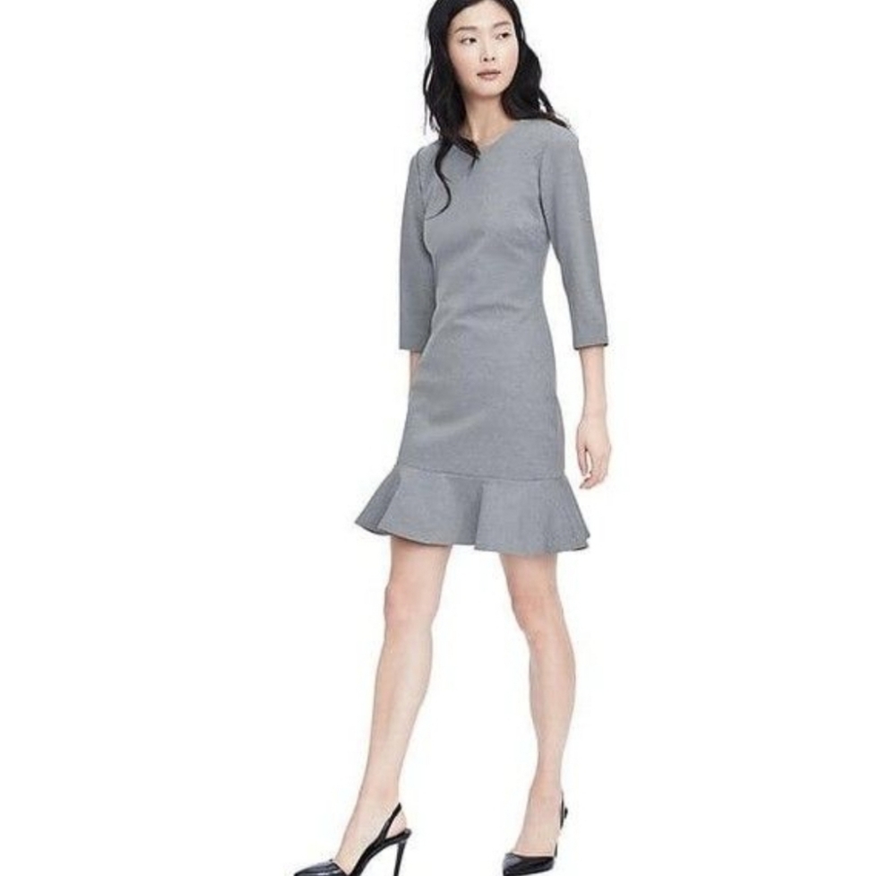 Banana Republic Scuba Flounce Dress Size 14 NWOT & NWT